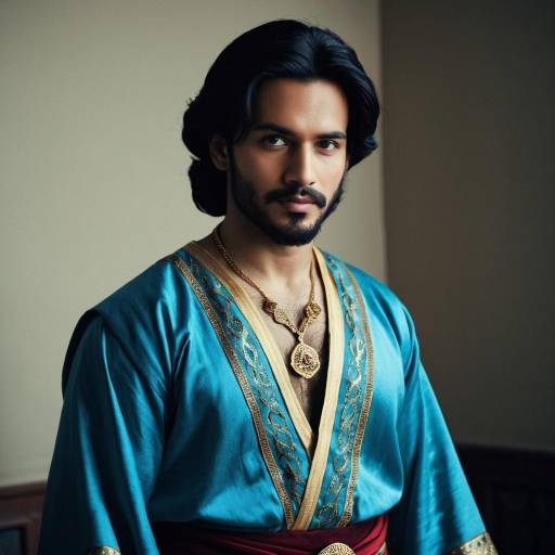 Aladdin-Inspired Male Genie Costume Portrait