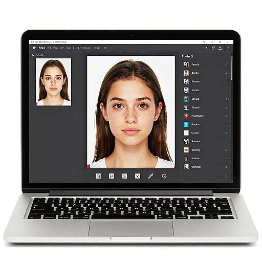 Realistic Age Progression Software Interface