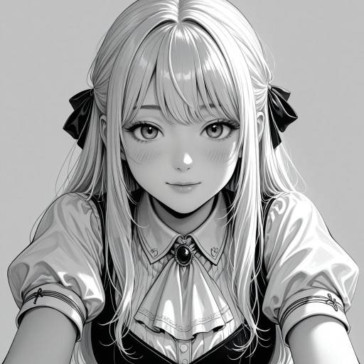 Monochrome Portrait of Misumi Uika