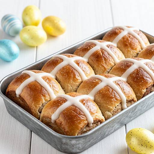 Easter Hot Cross Buns Display