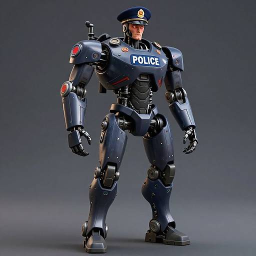 Brutal Robotic Police Officer
