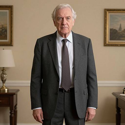 Old Man in Suit and Tie