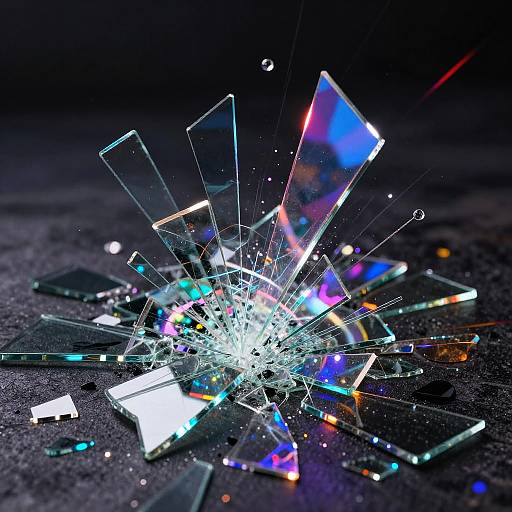 Unstable Diffusion as Broken Glass