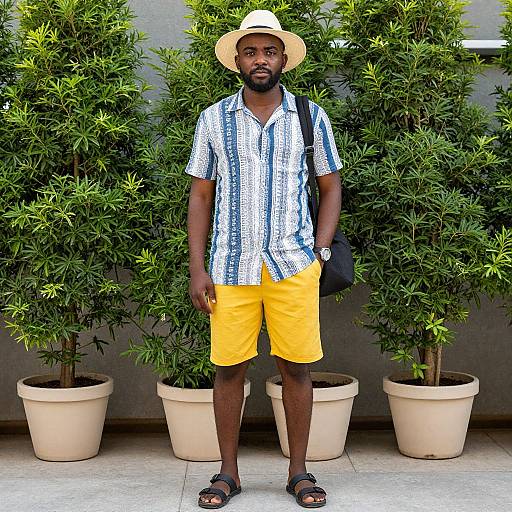 Mature Male Summer Travel Outfit