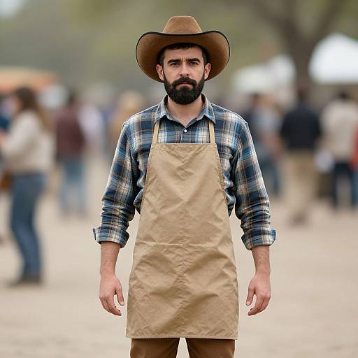 Mature Male in Western Purim Costume