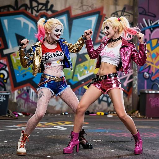 Harley Quinn vs Barbie Street Fight