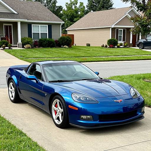 Lemans Blue 2007 Corvette C6 ZR1