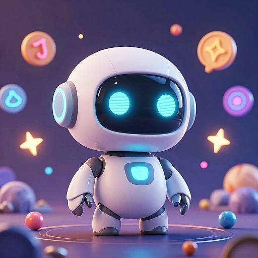 Whimsical Chibi AI in Fantasy