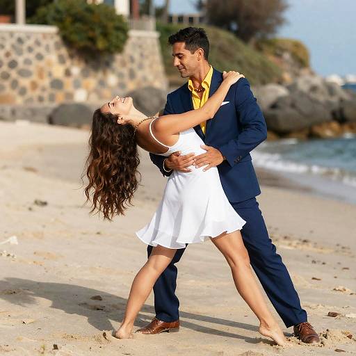 Beach Dance with Elegant Attire