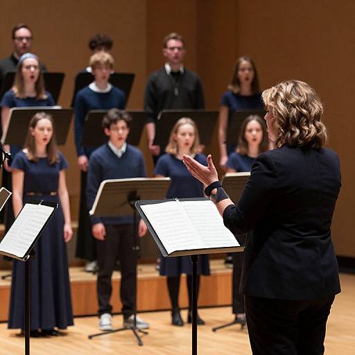Concert Choir Rehearsal for Benefit Concert