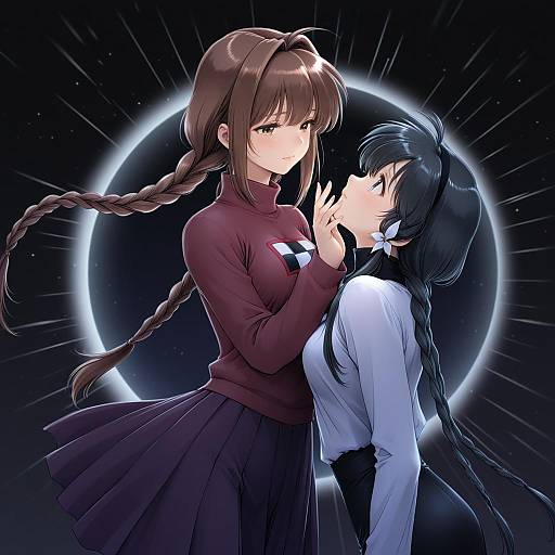 Illustration of Monoe, yume nikki in the style of Yagisaka seto