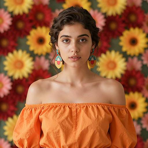 Vibrant Portrait of a Young Woman