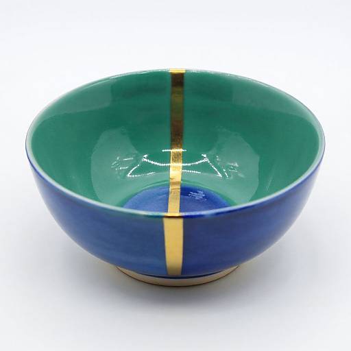Vibrant Split-Design Small Bowl