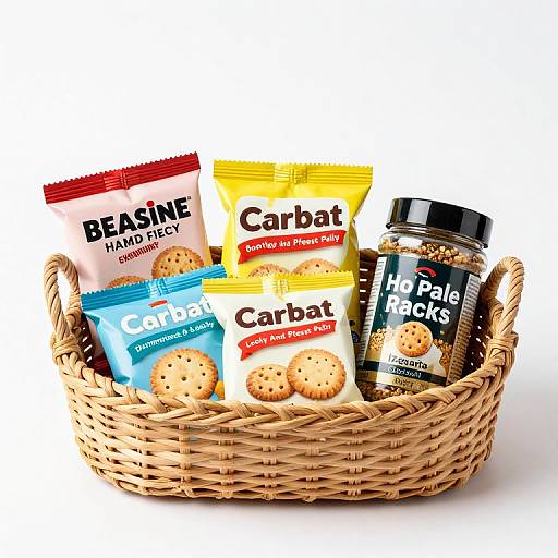 Artisan Snack Basket with Seasoning