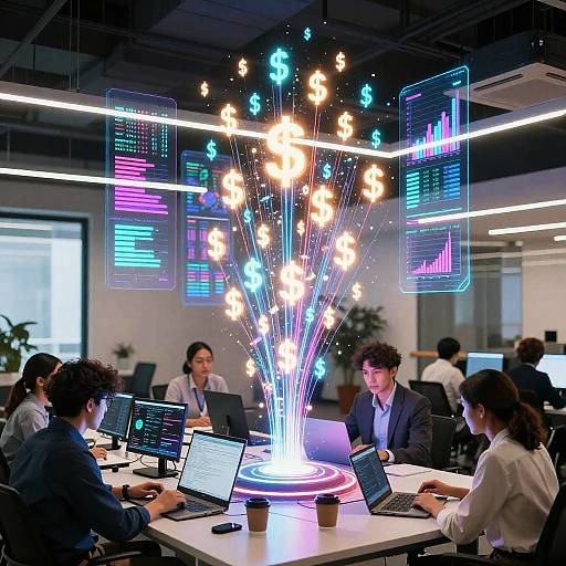 Futuristic Salary Data Visualization