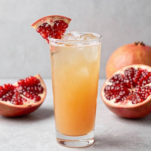 Pomegranate Cocktail in Pot