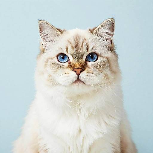 Photorealistic Himalayan Cat Portrait