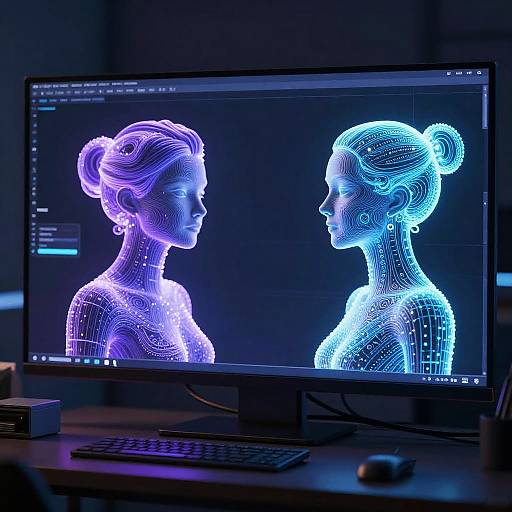 Futuristic VR Digital Sculptures