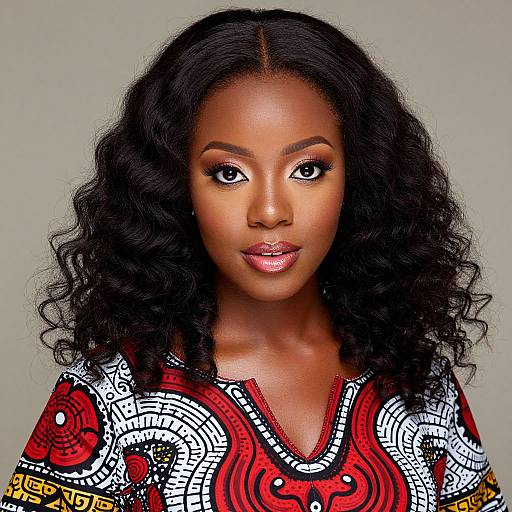 Elegant African American Woman Portrait