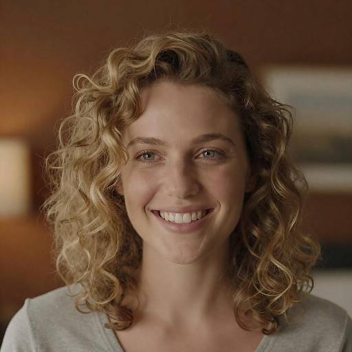 Smiling Woman in Warm Tones