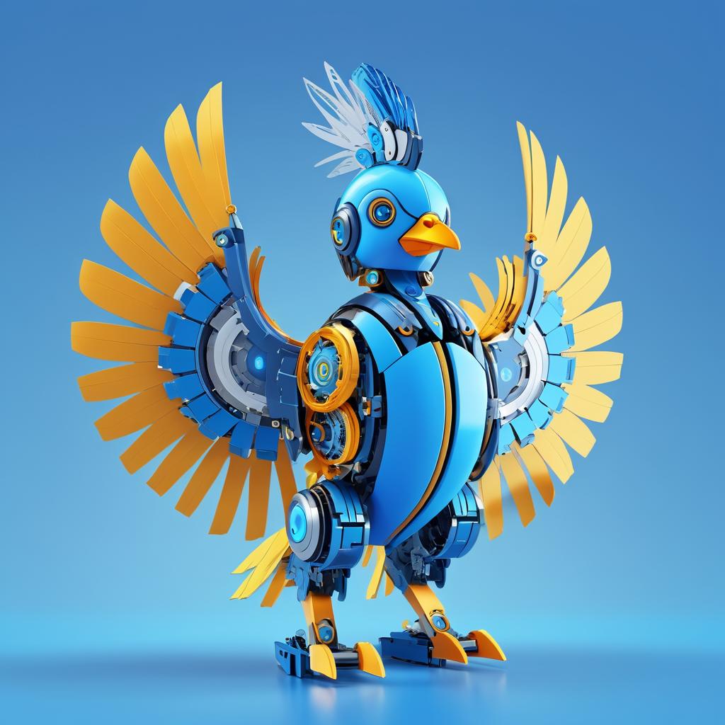 Customizable Cybernetic Chicken Minifigure