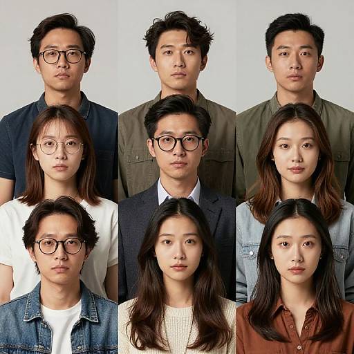 Diverse Portraits in Soft Studio Light