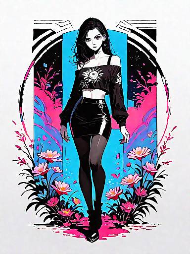 Stylish Woman in Modern Urban Outfit