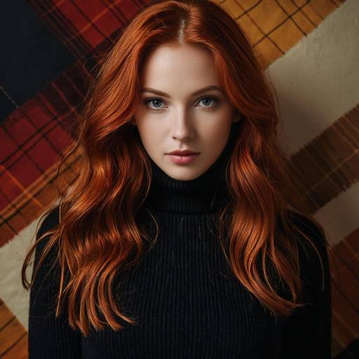 Portrait of Young Woman with Red Hair