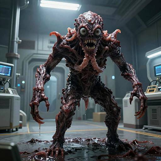 The Thing Monster in Antarctic Lab