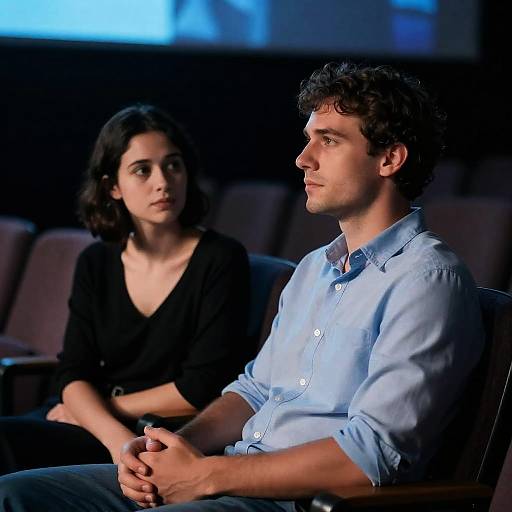 Candid Moment in a Dim Theater