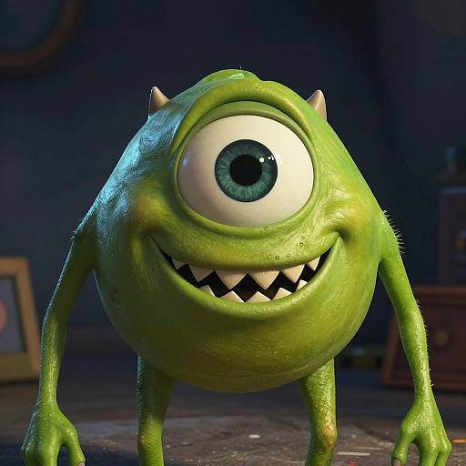 Horror-Inspired Distorted Mike Wazowski