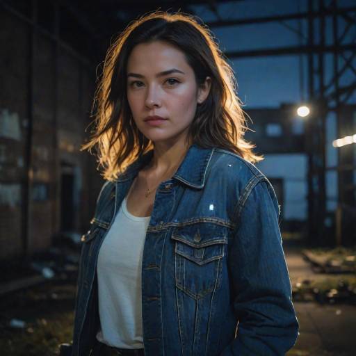 Dramatic Backlit Woman in Urban Setting Dramatic Backlit Woman in Urban Setting