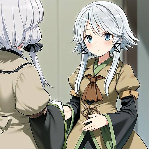 Illustration of Houlen yabusame, len'en in the style of Shimada fumikane