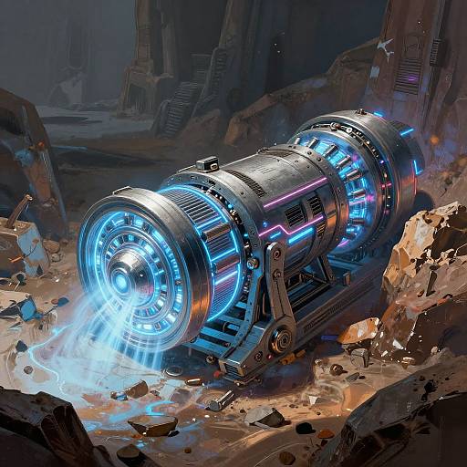 Sci-Fi Energy Generator Concept Art