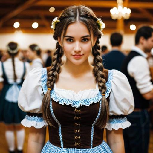 Oktoberfest Girl in Traditional Dress