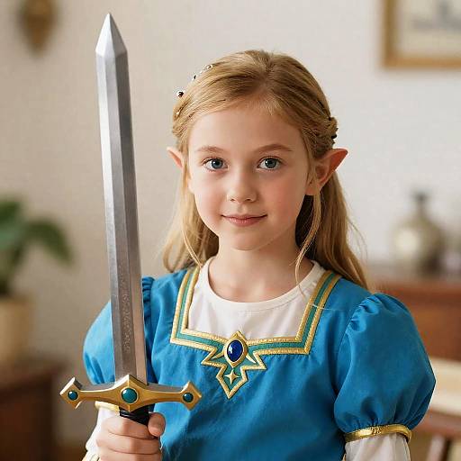 Young Princess Zelda with Sword