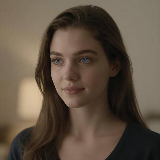 Portrait of a Young Woman in Soft Light