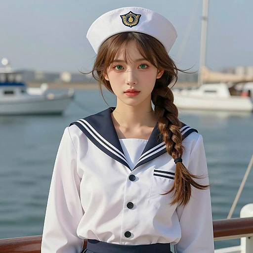 Photorealistic Marine Costume Portrait
