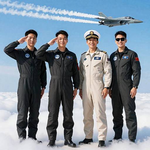 Aerial Photo of Stylish Cloud Cadets