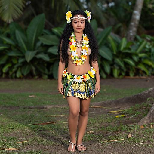Hawaiian Goddess Full Body Costume