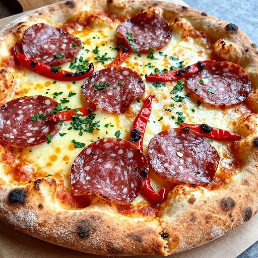 Close-Up Italian Stuffed Pizza Bread