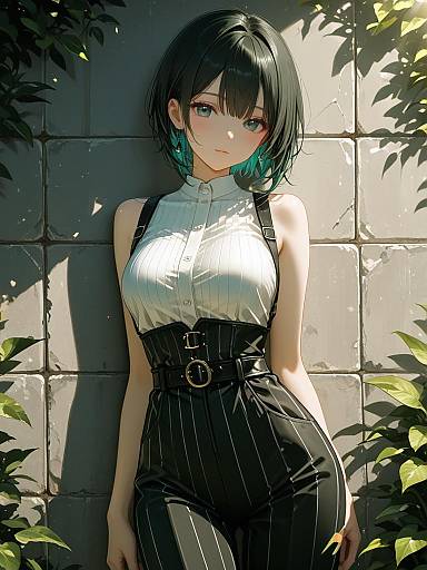 Cinematic Fashion Portrait of Stylish Woman