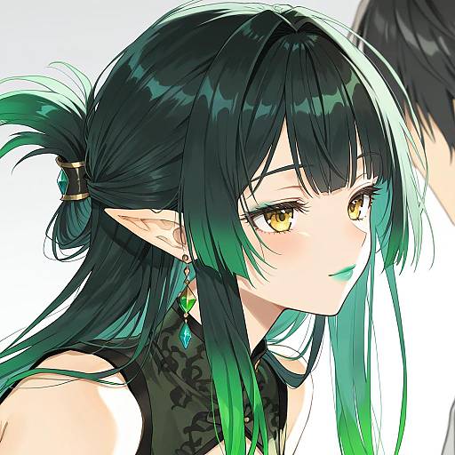 Illustration of Hanabatake chaika, nijisanji in the style of Chibirisu