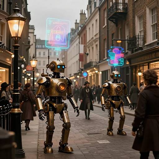 Victorian London Meets Futuristic Steampunk