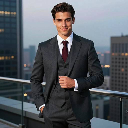 Cinematic Portrait of Stylish Urban Gentleman