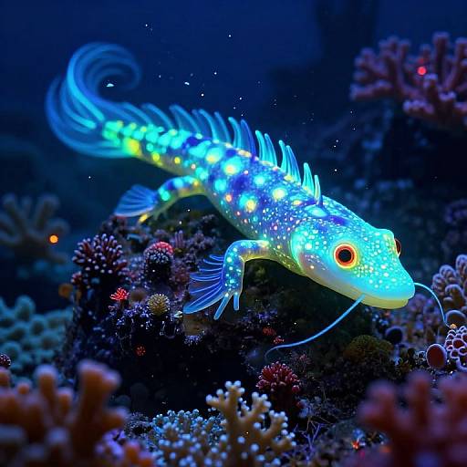 Bioluminescent Eledator in Neon Reef