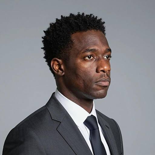 Serious Portrait of a Black Man