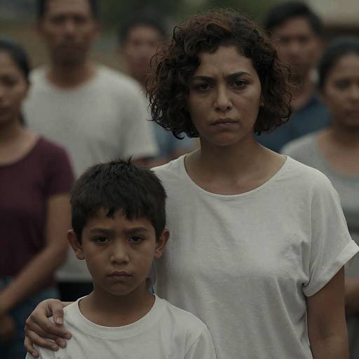 Intimate Moment Between Mother and Son