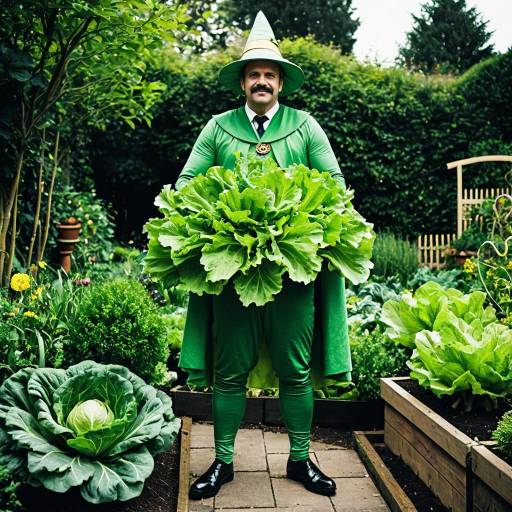 Whimsical Lettuce Costume Cosplay Photo