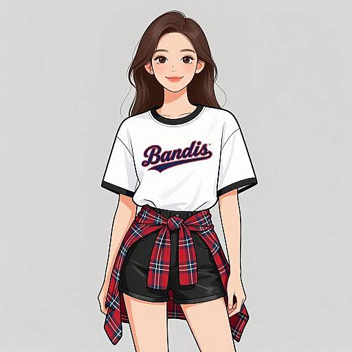 Smiling Woman in Casual Sporty Outfit